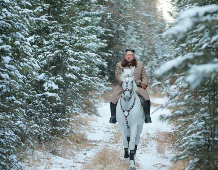 The official KCNA news agency described Kim Jong Un's horseback mountain ride as 'a great event of weighty importance' for the nation