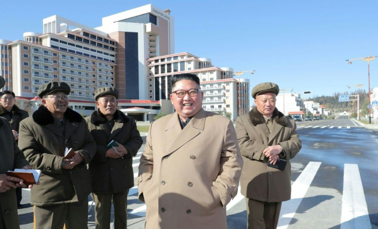 Kim Jong Un also visited the site of a giant construction project in Samjiyon county, KCNA reported