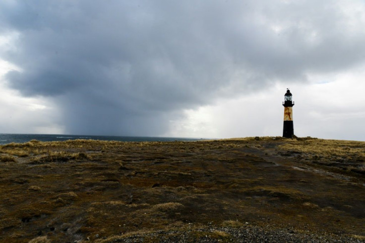 View of the Cape Pembroke Lighthouse, in Port Stanley, Falkland Islands, a remote archipelago 8,000 miles from mainland Britain that could nonetheless find its economy threatened by Brexit