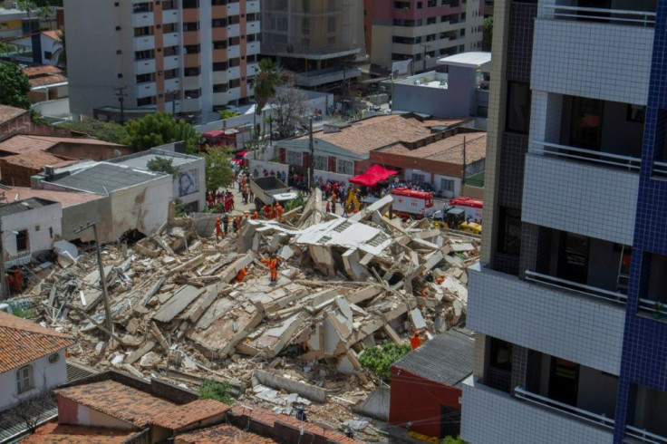 It is not known what caused the building, in an upscale neighborhood, to collapse