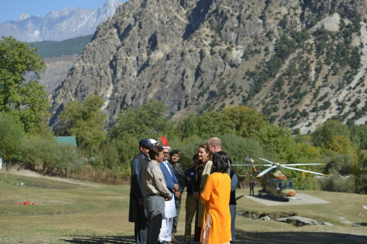 Before visiting the Kalash, the royal couple travelled by helicopter to a melting glacier in Broghil Valley National Park, near the border with Afghanistan