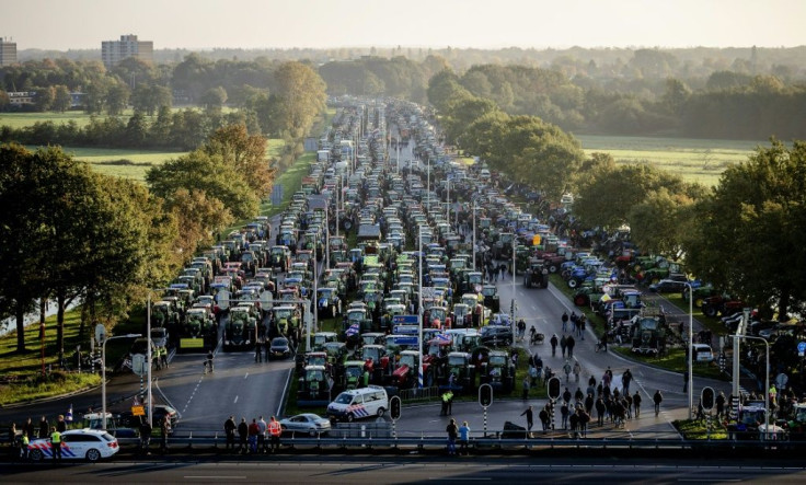 The Dutch farmers' action caused widespread disruption to road users