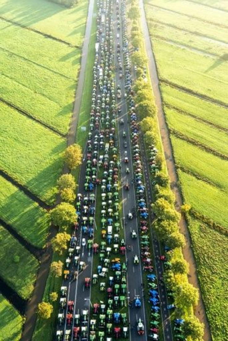 A similar protest on October 1 caused the Netherlands' biggest ever traffic jam.