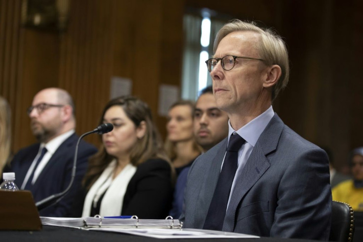 State Department representative on Iran Brian Hook testifies before the Senate Foreign Relations Committee