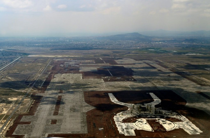 Mexico City's planned new airport, pictured here in Texcoco, Mexico in June 2018, will apparently not be completed
