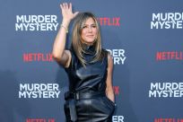Actress Jennifer Aniston arrives to attend the Los Angeles premiere screening of the Netflix film "Murder Mystery" at the Regency Village Theatre in Los Angeles on June 10, 2019