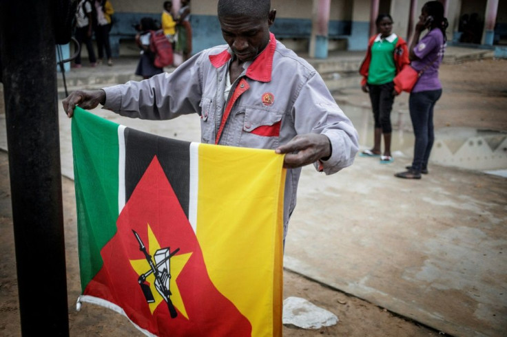Soviet symbols in Africa include the Kalashnikov rifle featured on the flag of Mozambique