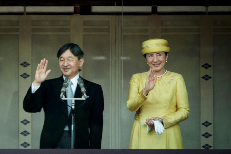 Japan's Emperor Naruhito and Empress Masako during their first public appearance after ascending to the throne in May, 2019. An imperial parade to celebrate their ascension is likely to be postponed as a result of deadly typhoon Hagibis