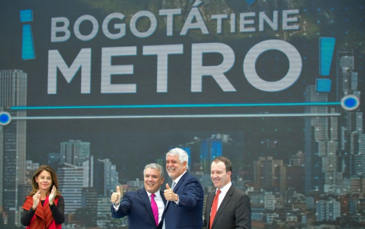 Colombia's capital is getting a 24-kilometer (15 mile) elevated electric-powered metro line