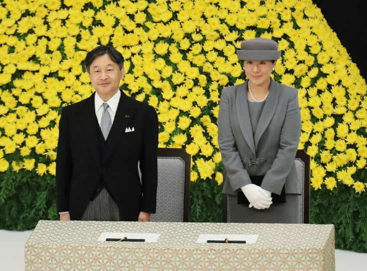 Japan's Emperor Naruhito has echoed his father's language in expressing remorse over the country's wartime past