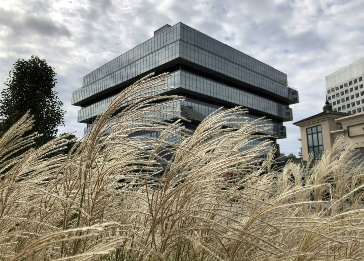 The Stamford, Connecticut headquarters of Purdue Pharma -- makers of OxyContin, a painkiller at the center of the US opioid crisis