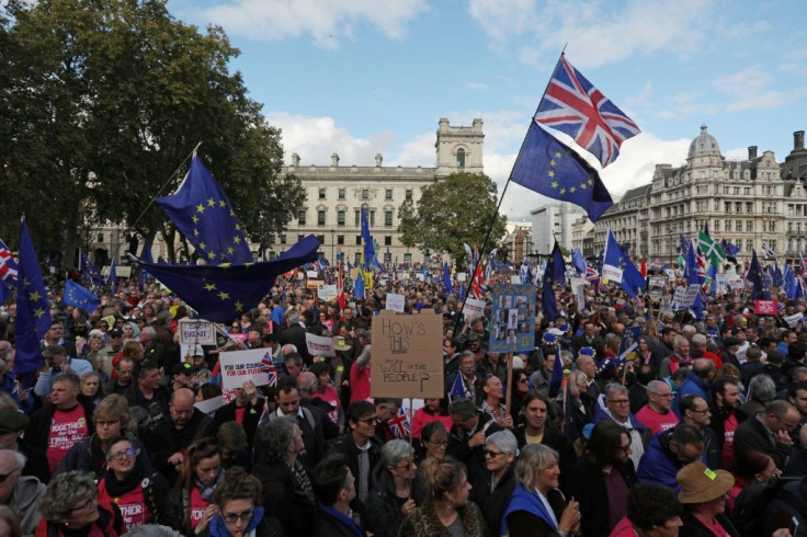 Thousands joined a rally calling for a second referendum on Brexit