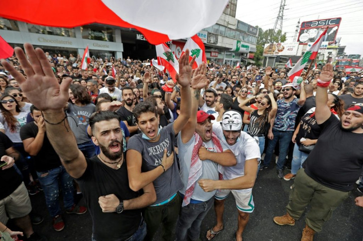 the protesters are demandng a sweeping overhaul of Lebanon's political system, citing grievances ranging from austerity measures to alleged corruption and poor infrastructure