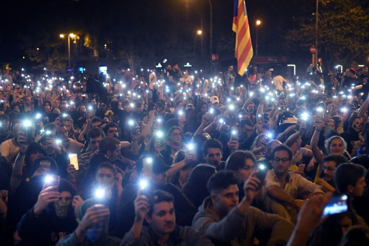 Catalan separatists have kept their protests going into the weekend