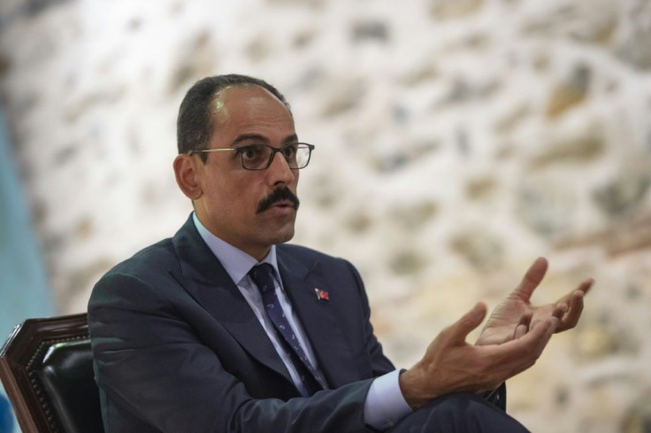 Islamic State group prisoners were being held in a safe place, said Kalin