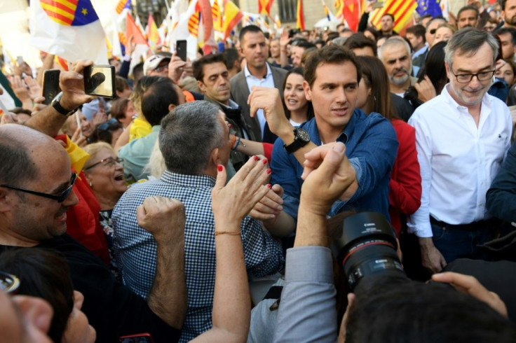 Ciudadanos leader Albert Rivera called on the Spanish government to suspend Catalan autonomy