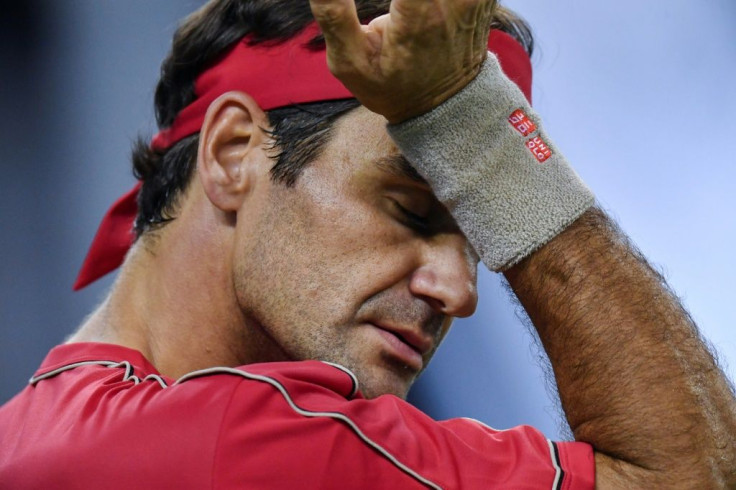 Roger Federer in action in Shanghai recently