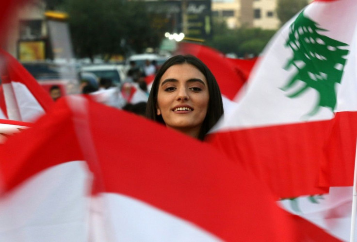 The protesters are from across Lebanon's sectarian divides