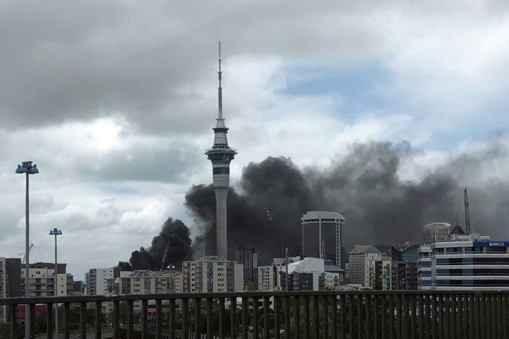 Office workers were warned to stay inside and turn off air conditioning as a thick pall of smoke engulfed the centre of New Zealand's largest city