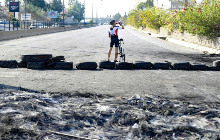 A number of major roads have been blocked by angry demonstrators