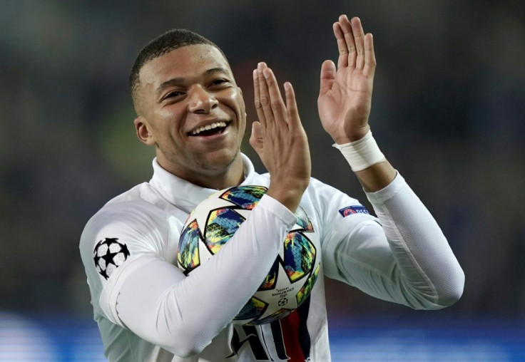 Kylian Mbappe came off the bench to score his hat-trick in PSG's 5-0 win at Club Brugge