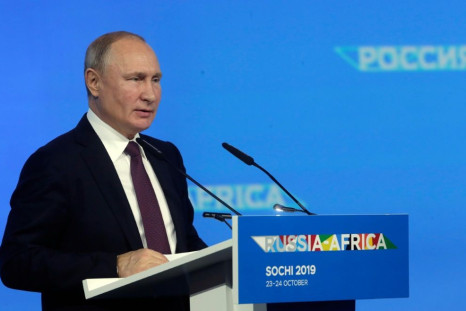 President Putin said a doubling of trade with Africa to more than $20 billion over five years was not enough and that he would target at least a further doubling