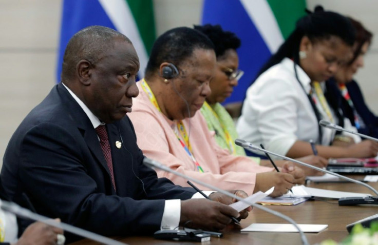 South African President Cyril Ramaphosa, among the first to meet with Putin at the summit, praised Russia's "whole effort of strengthening its relationship with the African continent"