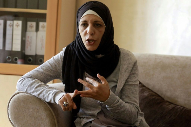 Manal Ibrahim, director of the "Dar Amneh" safe house for women threatened with violence, talks to AFP in the Jordanian capital Amman, on October 22, 2019