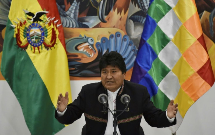 Bolivia's President Evo Morales has likened the violence, protests and a general strike following disputed election results to a "coup"