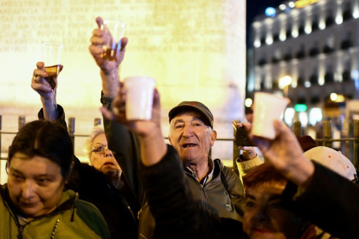 There were joyful scenes in Madrid after Franco's remains were moved