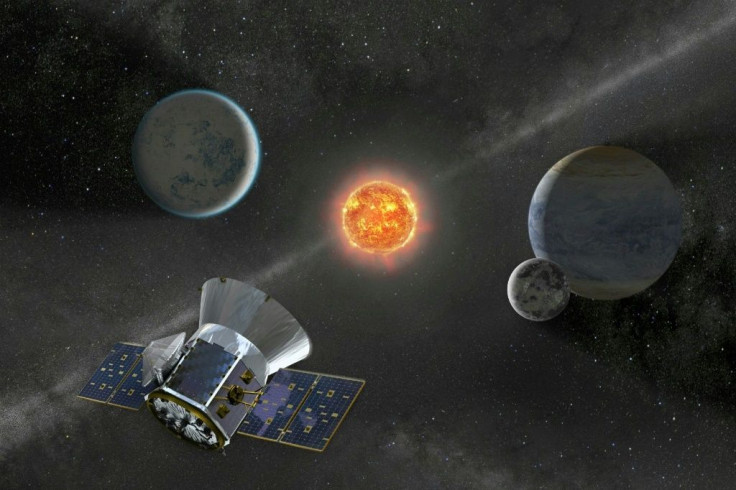 Undated illustration of NASA's TESS telescope launched in 2018