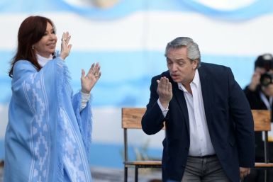 Alberto Fernandez (right) is expected to romp to victory in Argentina's general election after dominating opinion polls