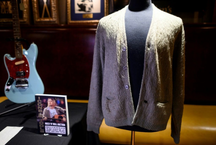 Kurt Cobain's cardigan from Nirvana's 1993 MTV Unplugged performance sold for $334,000