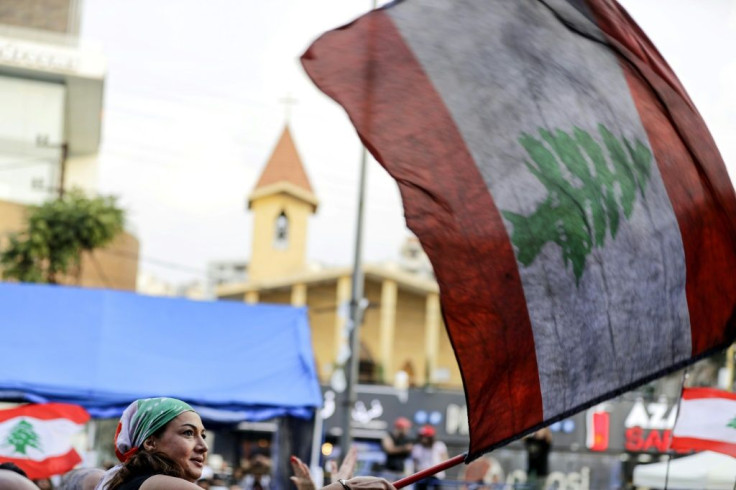 The protests have been free of political or sectarian banners, with the Lebanese flag widely used