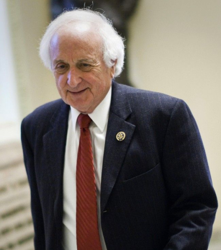 Congressman Levin walks outside to Ways and Means office in the U.S. Capital in Washington