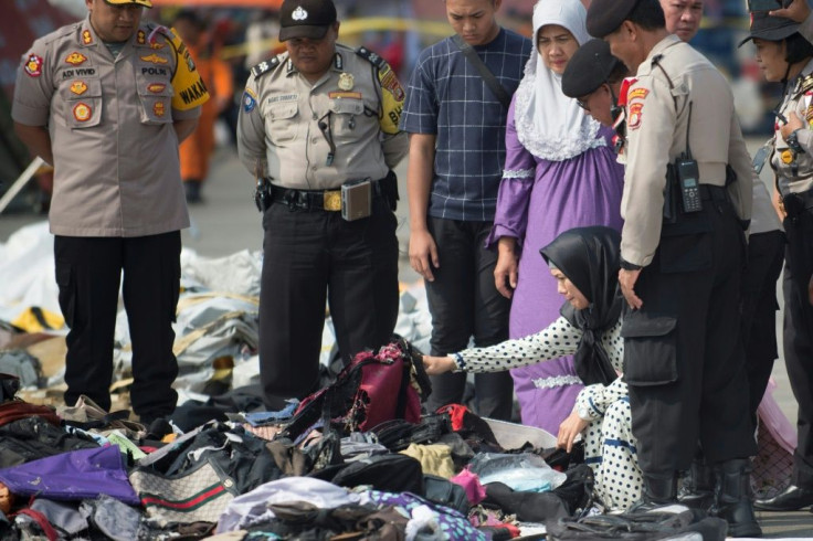 Next of kin attempt to identify personal items of loved ones who were on board the ill-fated Lion Air flight JT 610 a few days after the October 29, 2018 crash
