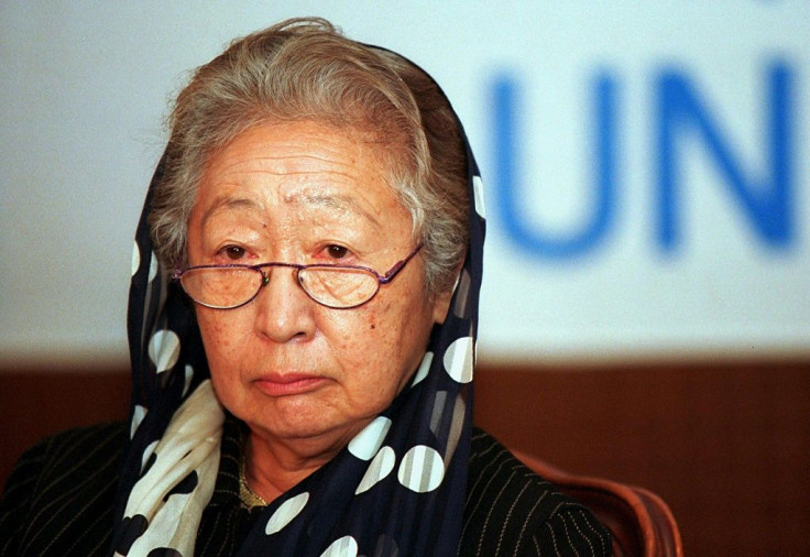Ogata was the first woman to be appointed to head the UN's refugee agency UNHCR