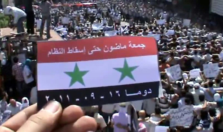 Security forces used force to break up an anti-government demonstration in the Syrian town of Douma in 2011