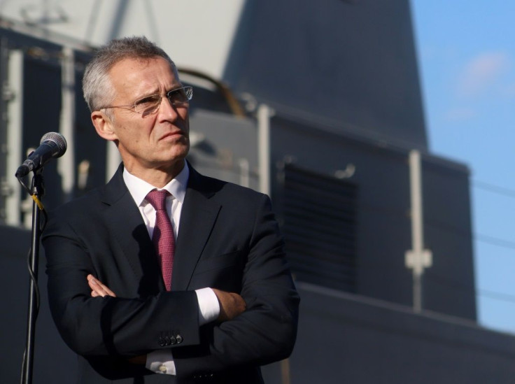 Stoltenberg spoke to journalists after visiting NATO ships in the Ukrainian Black Sea port of Odessa