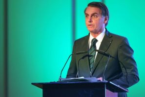 Brazilian President Jair Bolsonaro (pictured October 27, 2019) said he would "personally like" Brazil to become a member OPEC, ahead of a major auction for oil rights in the country