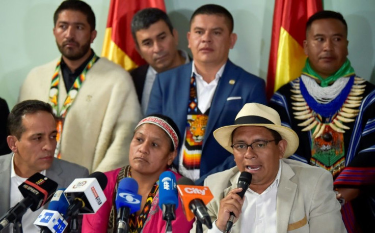 The National Indigenous Organization of Colombia says 123 native people have been murdered since August 2018