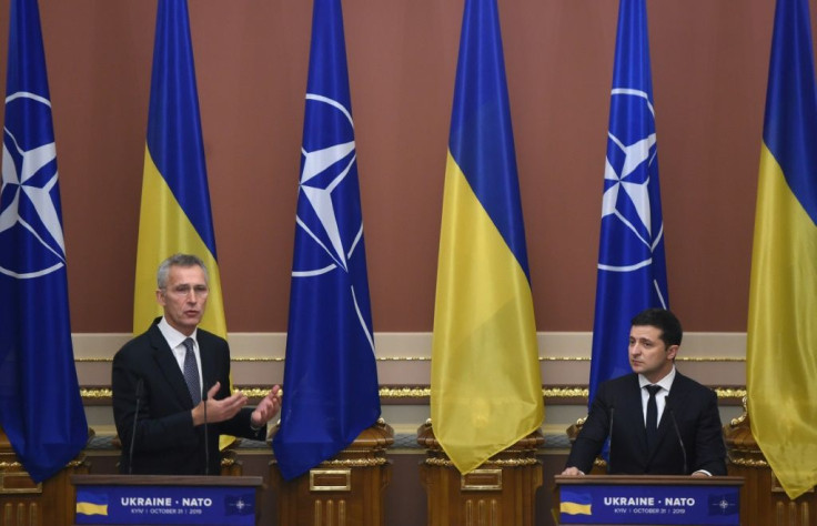 Ukrainian President Volodymyr Zelensky said the Nord Stream 2 gas project is "not just a matter of energy security, it is a geopolitical issue," as he welcomed NATO Secretary General Jens Stoltenberg