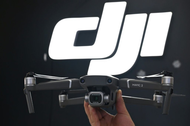 A Mavic Pro 2 drone made by the Chinese company DJI