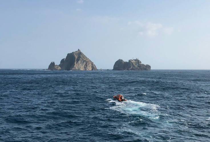 The helicopter had just picked an injured fisherman up from Dokdo, which is known as Takeshima in Japan, when it went down