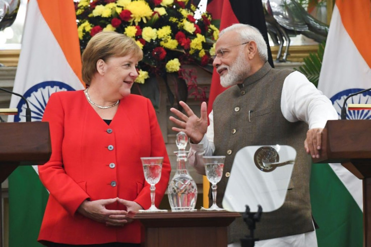 German Chancellor Angela Merkel thanked India's Prime Minister Narendra Modi for the 'very warm and gracious welcome'