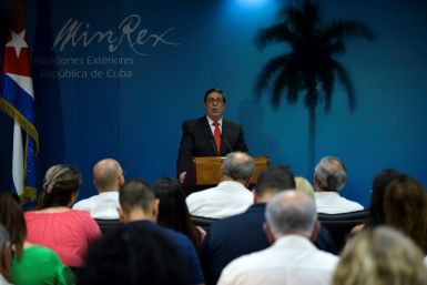 Cuba's foreign minister Bruno Rodriguez, pictured in September, described accusations of meddling as malicious