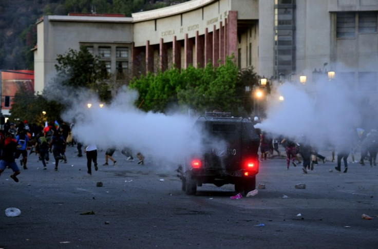 Clashes between demonstrators and security forces in Santiago have been going on for two weeks