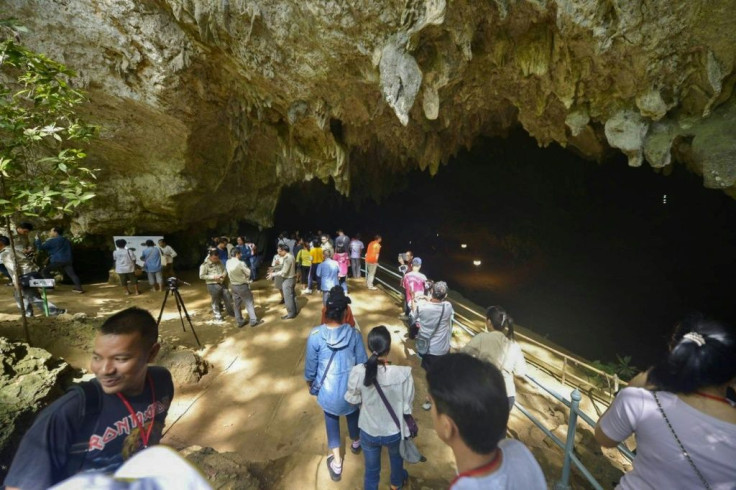 Guests are not allowed beyond the entrance for now, where they can peer into the cave opening