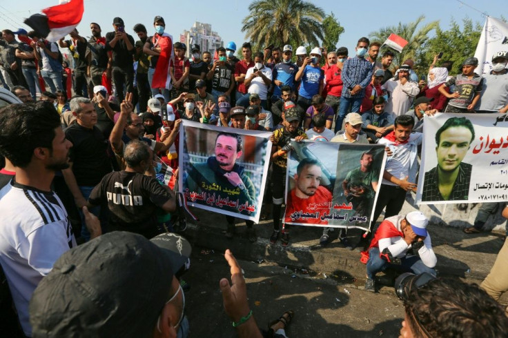 Iraq's protests have evolved since October 1 from rage over corruption and unemployment into demands for "the downfall of the regime"