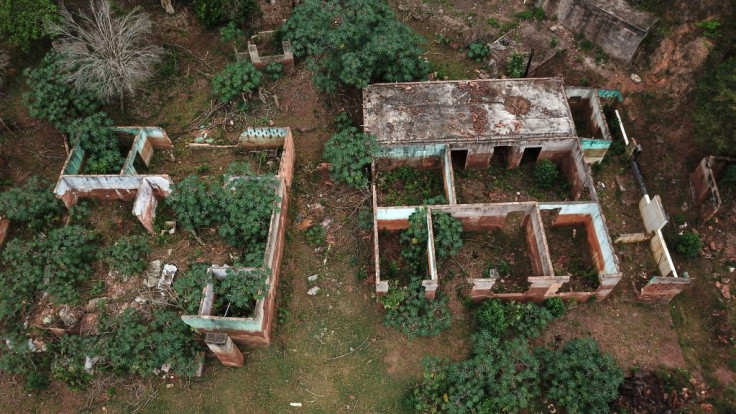 Zona del municipio de Mariana, en el sudeste de Brasil, devastada por el lodo de una presa, el 21 de octubre de 2019